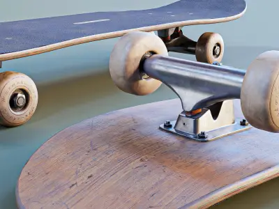 skateboard two skateboards 3D model by Jubilee-Studio