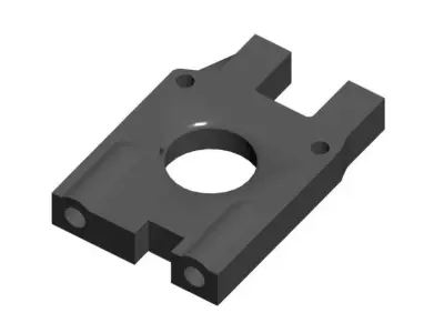 Replacement part IF405B Center Diff Mount for Kyosho 3D print model