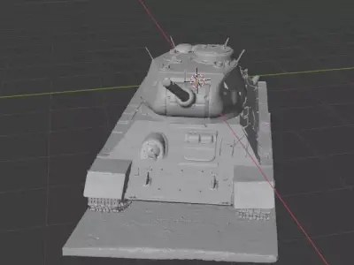T34 85 obj 135 soviet Free 3D print model
