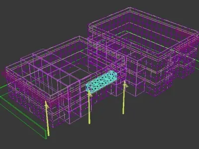 Office Building Low-poly 3D model order