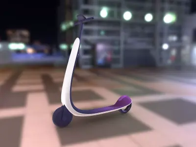 Kick Scooter Low-poly 3D model purchase