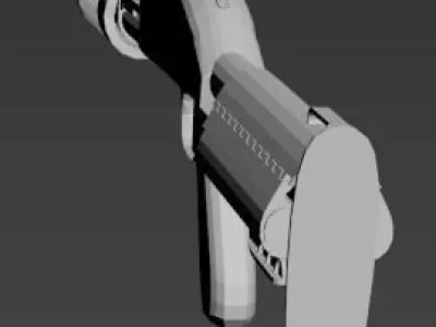 fusil a pompe  3D model