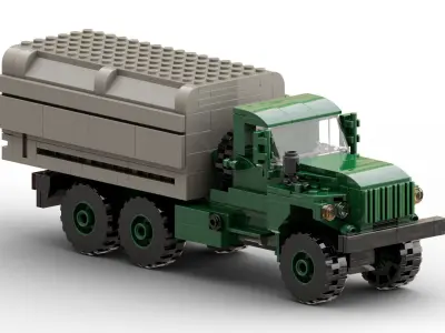 MocBricks3D - Lego Ural 4320 3D print model