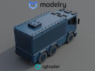 Utility Truck 3D model by OK3D