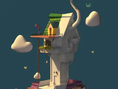 Travel house  3D model