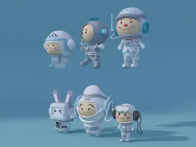 Pop Mart-Astronaut 1 3D model
