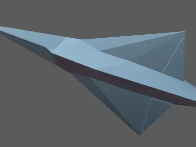 MBB Lampyridae German stealth aircraft 3D print model