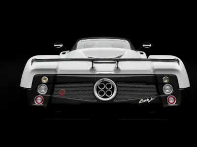 Pagani zonda realistic rendering modeling 3D model