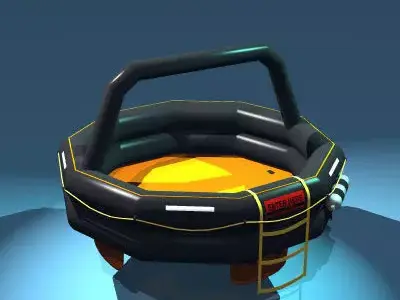 Rescue liferaft 3D model