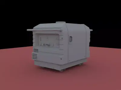 Portable Generator Low-poly 3D model purchase