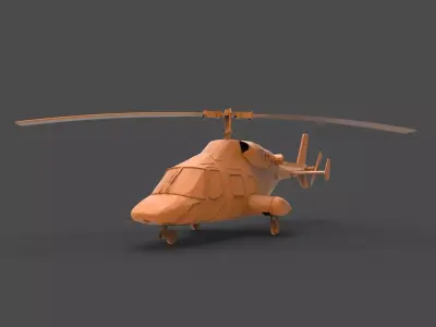 BELL 222 3D print model