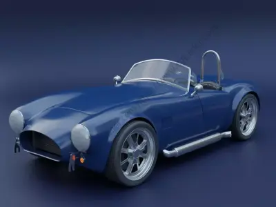 Shelby Cobra Free low-poly 3D model