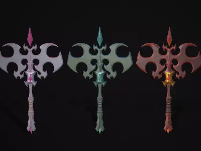 Mystical Scepter Low-poly 3D model