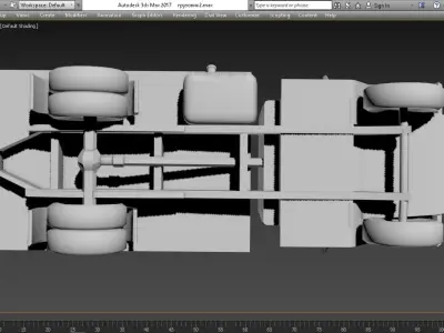Low-poly truck Low-poly 3D model