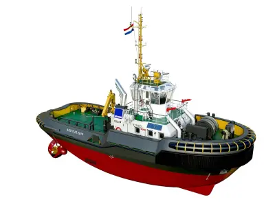 Tugboat 3D model buy