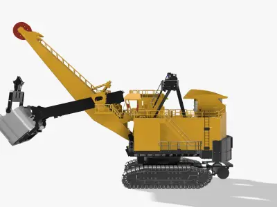 Electric rape shovel P H 4100 XPC KOMATSU  1 87 3D print model