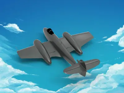 Gloster Meteor 3D model purchase