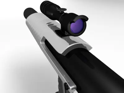 Sci Fi Rocket Launcher 3D model