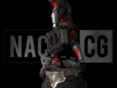 Fan Art - Destro from GI Joe - Statue 3D print model
