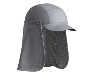 Mesh Detachable Hat 3D model