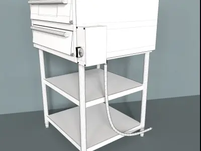 Oven pizza 3D model