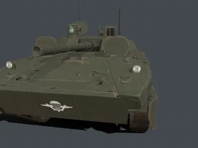 BMD-4M armoured tank Low-poly 3D model