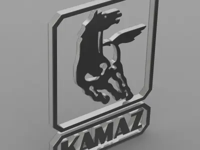 kamaz logo 3D model from CGTrader