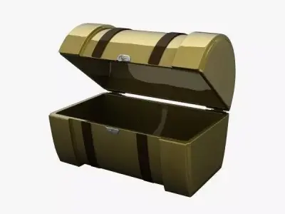 Empty Treasure Chest 3D model
