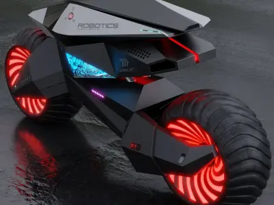 Motorcycle Robot 3D model order