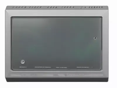 Detailed 3D aluminum LED queue display for banking 3D model