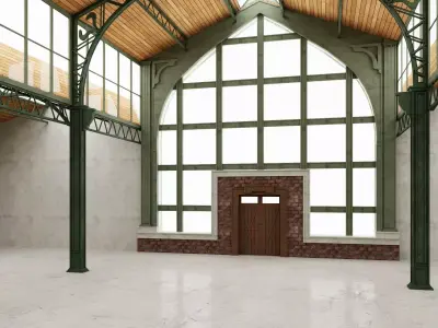 Warehouse Loft interior 3 3D model