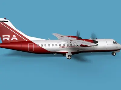 ATR  ATR-42-500 Richards Aviation 3D model