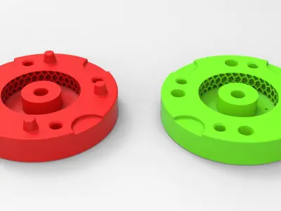 Mold for diecast military truck tire 9 Scale 1 to 25 3D print model