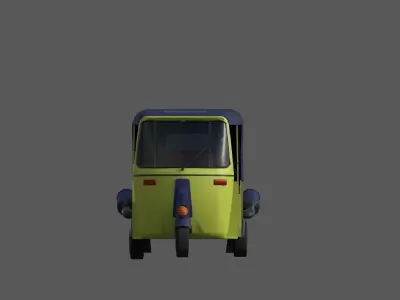 Tuk tuk - Low-poly 3D model