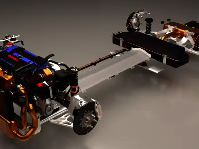 Honda Engine 3D model purchase