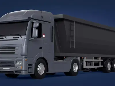 Generic  Tipping - Dump- Construction Truck 3D model