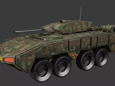 Badger IFV Low-poly 3D model