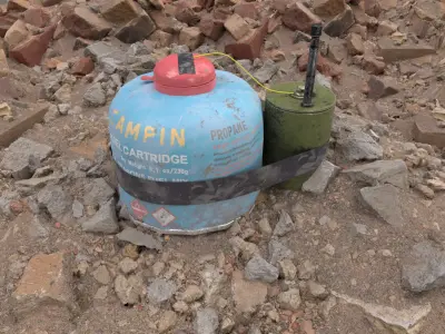 Crafted Gas Bomb Low-poly 3D model