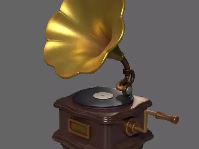 phonograph 3D model