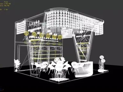 Exhibition - Area -6X6-3DMAX2011-015 3D model