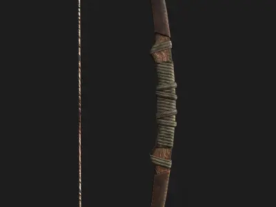 Bow 05 V2 Low-poly 3D model