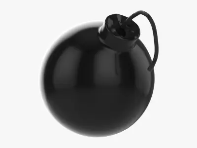 Cartoon bomb 3D model