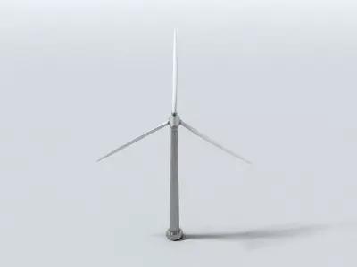 laos Wind Turbine 3D model