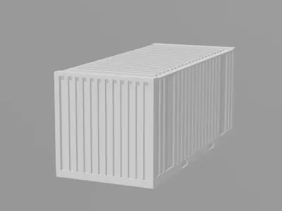 Container for Train - Escale 1 to 87 3D model
