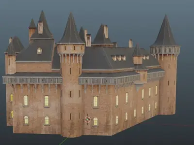 historical castle  3D model