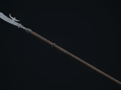 Medieval Weapon Fauchard -PBR- Game Ready Low-poly 3D model