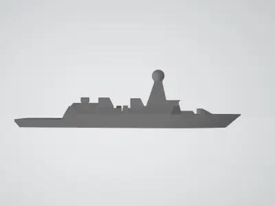 Crimson-class guided missile corvette Free 3D print model