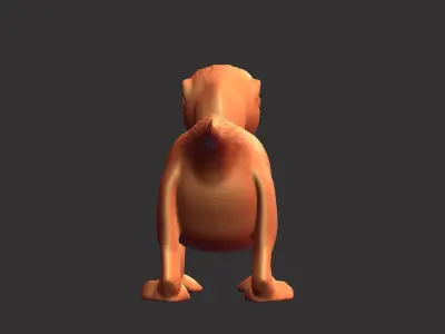 Iguanodon chibi Free 3D print model