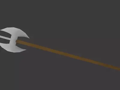 Battle Axe Low-poly 3D model 29