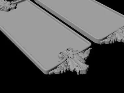  carved tray 3D model